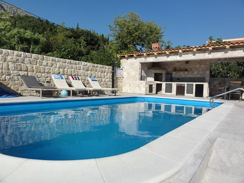 Bazen u dvorištu, Villa Riva s privatnim bazenom u Dubrovniku Dubrovnik